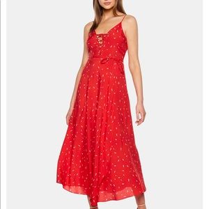 NWT Bardōt Jackson Fleck-Print Maxi Dress